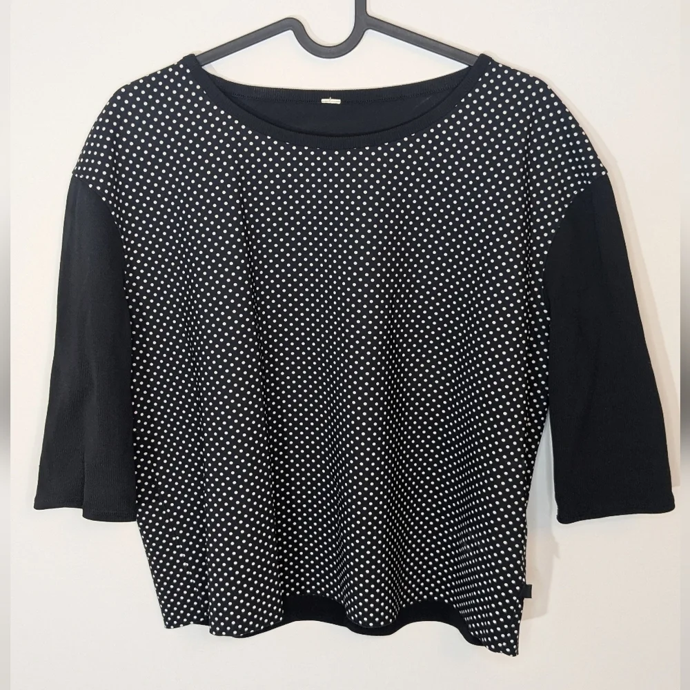 Lululemon Out Of This World Tee Biggy Dot Printed Black Ghost - Size M - Picture 2 of 8